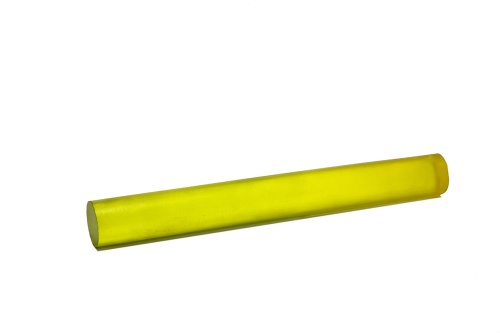 Полиуретан стержень Ф 60 мм ШОР А85 Китай (500 мм, 1.8 кг, жёлтый)