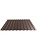 Профнастил окрашенный 0.55x750 шоколадно-коричневый