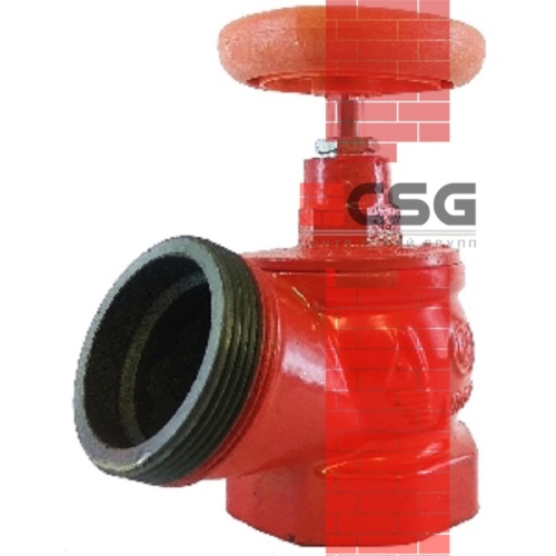 Клапан пожарн чугун угл 125 гр КПК 65-1 Ду 65 1,6 МПа муфта-цапка Апогей 110041, DN 65