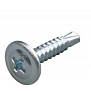 Саморез с прессшайбой 4.2x50 со сверлом оцинк. (100шт) арт.1230367