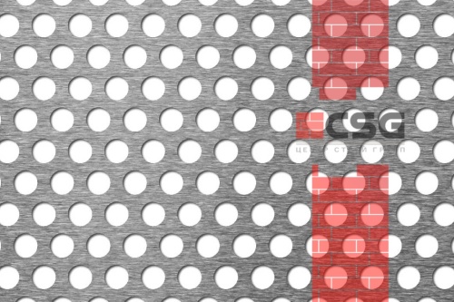 Лист перфорированный 1х1250х2500, марка 08пс,  Rv 10-15