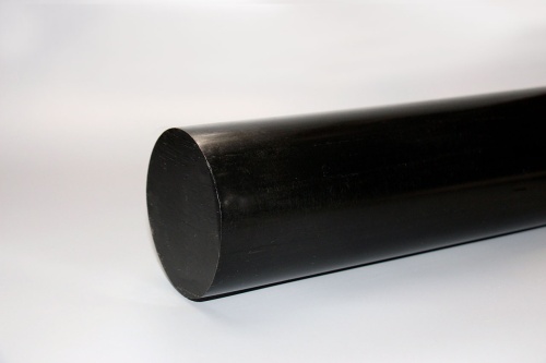 Полиацеталь стержень Ф 90 мм ПОМ-С (1000 мм, 10,0 кг) чёрный