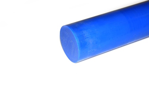 Капролон синий стержень Ф 80 мм MC 901 BLUE (~1000 мм, ~6,3 кг) Китай
