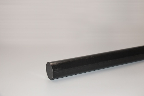 Полиацеталь стержень Ф 35 мм ПОМ-С (1000 мм, 1,5 кг) чёрный