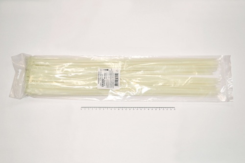 Кабельная стяжка белая 5х500 мм (4,8х500 мм) пластиковая (100 шт)