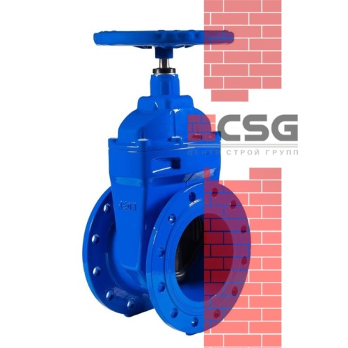 Задвижка чугунная тип МЗВ 30ч39р Ду600 Ру10  120C открытая гайка Китай, DN 600