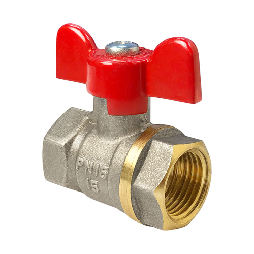 Кран шаровой латунь 11Б27фт1М Ду25 Ру40 ВР рычаг VALFEX VF.214.LR1.100 арт.1246514 