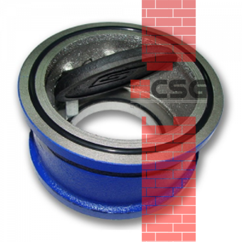 Клапан обратный чугун поворотн аналог 19ч21бр Ду 150 Ру16 межфл заслонка чугун БЛМЗ, DN 150