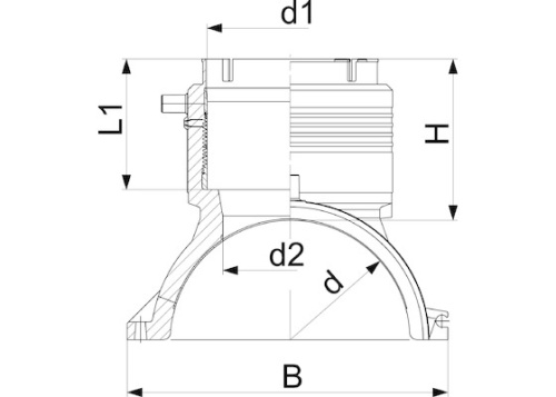 Седелочный отвод «Сатурн» Georg Fischer d280x90 без ответной части электросварной