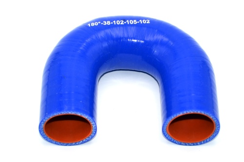 Патрубок силиконовый U-образный Ф 38 мм L=102х105х102 мм, 180°