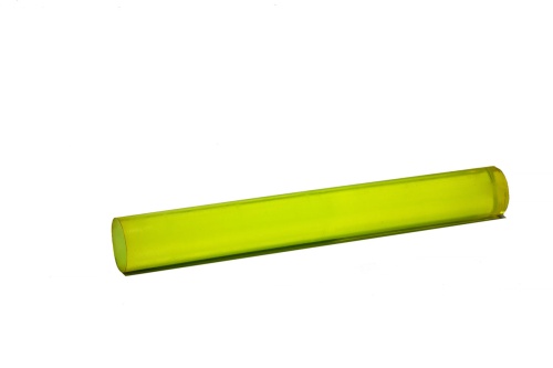 Полиуретан стержень Ф 65 мм ШОР А85 Китай (500 мм, 2.0 кг, жёлтый)